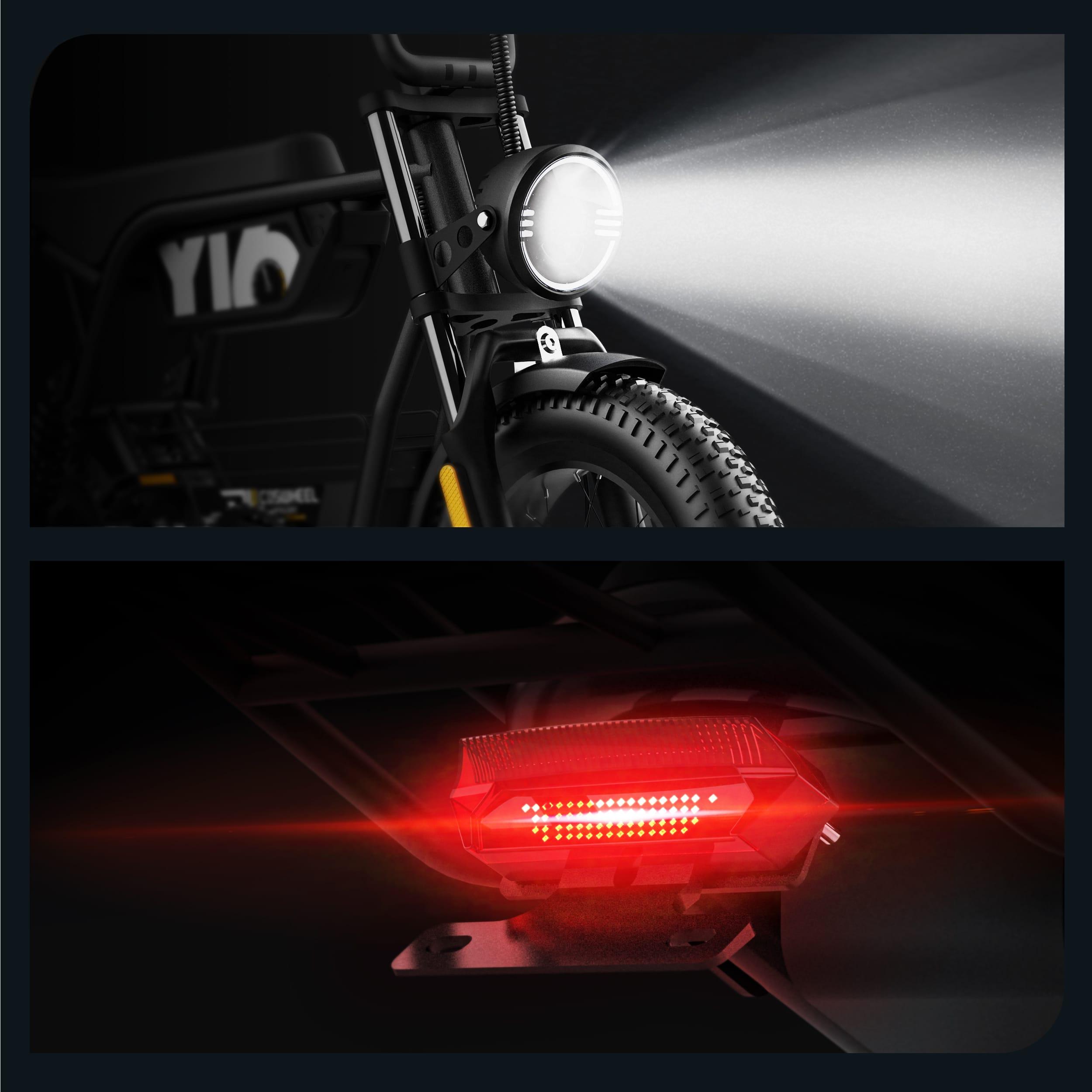 EBike PH Delivery Bike lighting detail